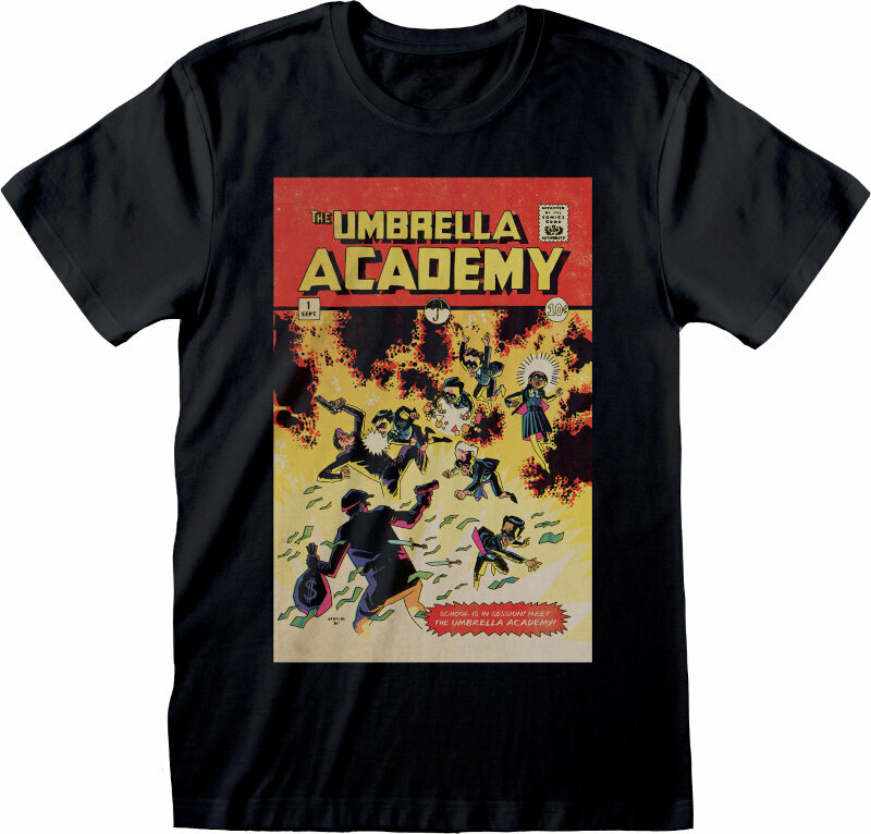 T-Shirt The Umbrella Academy T-Shirt Comic Cover Black M