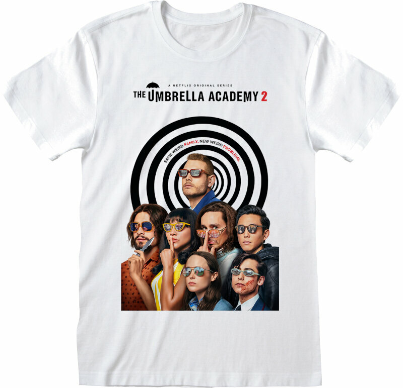 T-shirt The Umbrella Academy Season 2 Poster White L T-shirt