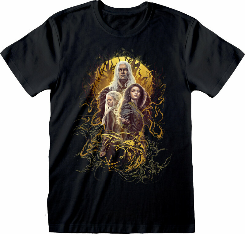 T-shirt Witcher Trio Poster Black 2XL T-shirt