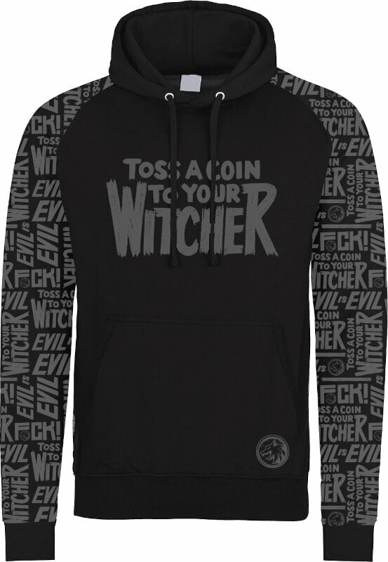 Mikina Witcher Mikina Toss a Coin (Super Heroes Collection) Black L