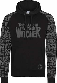 Hættetrøje Witcher Toss a Coin (Super Heroes Collection) Black XL Hættetrøje - 1