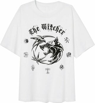Shirt Witcher Shirt Symbols (Super Heroes Collection) Dames White L - 1