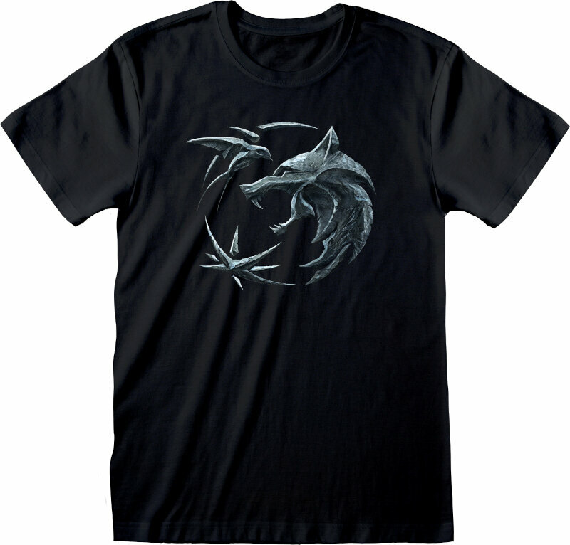 T-shirt Witcher T-shirt Emblem Black S