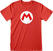 T-Shirt Super Mario Mario Badge Red M T-Shirt