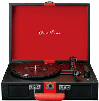 Przenośny gramofon Lenco TT-110BKRD Czerwony - 1