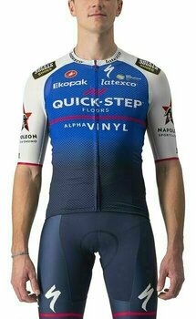 Maillot de cyclisme Castelli Quick-Step Alpha Vinyl 2022 Climber's 3.1 Jersey Belgian Blue/White M - 1