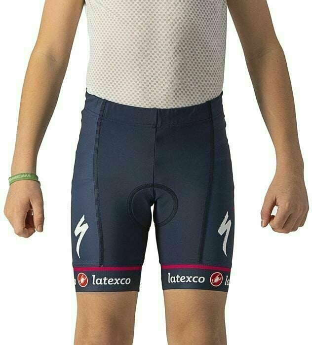 Ciclismo corto y pantalones Castelli Quick-Step Alpha Vinyl 2022 Kid Shorts Belgian Blue 8Y Ciclismo corto y pantalones