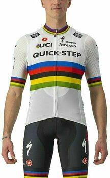 Cycling jersey Castelli Quick-Step Alpha Vinyl 2022 Competizione Jersey World Champion 3XL - 1