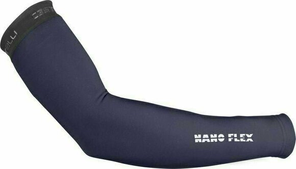 Cycling Arm Sleeves Castelli Quick-Step Alpha Vinyl 2022 Nano Flex 3G Belgian Blue M Cycling Arm Sleeves - 1