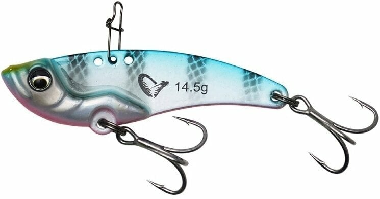 Fiskewobbler Savage Gear Vib Blade Blue Pink Stripes 4,5 cm 8,5 g