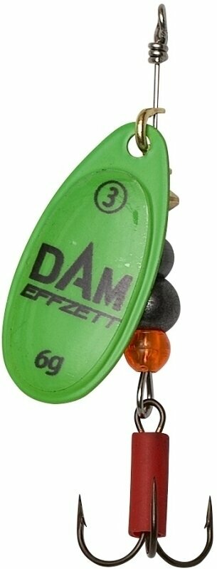 Lingură oscilantă DAM Fluo Spinner Verde 10 g