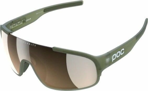 Cykelbriller POC Crave Clarity Epidote Green Translucent/Clarity Trail Silver Cykelbriller - 1