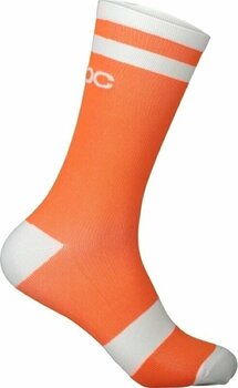 Cyklo ponožky POC Lure MTB Long Sock Zink Orange/Hydrogen White M Cyklo ponožky - 1