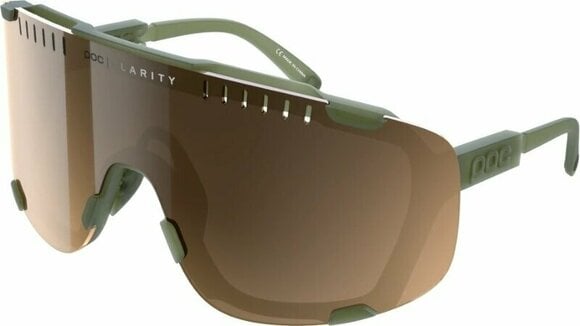 Cykelbriller POC Devour Epidote Green Translucent/Translucent Brown Silver Cykelbriller - 1