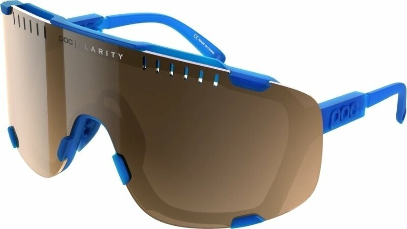 Cykelbriller POC Devour Opal Blue Translucent/Clarity Trail Silver Cykelbriller