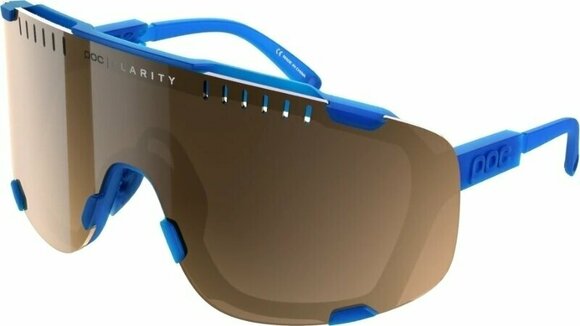 Cykelbriller POC Devour Opal Blue Translucent/Clarity Trail Silver Cykelbriller - 1