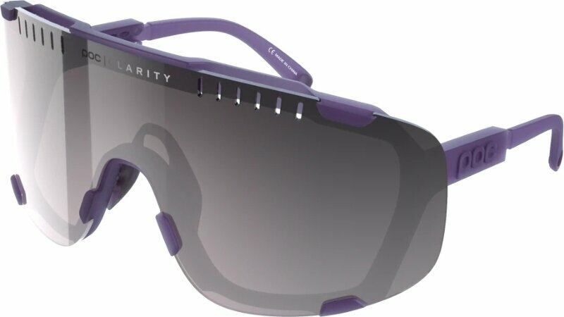 Gafas de ciclismo POC Devour Sapphire Purple Translucent/Clarity Road Silver Gafas de ciclismo