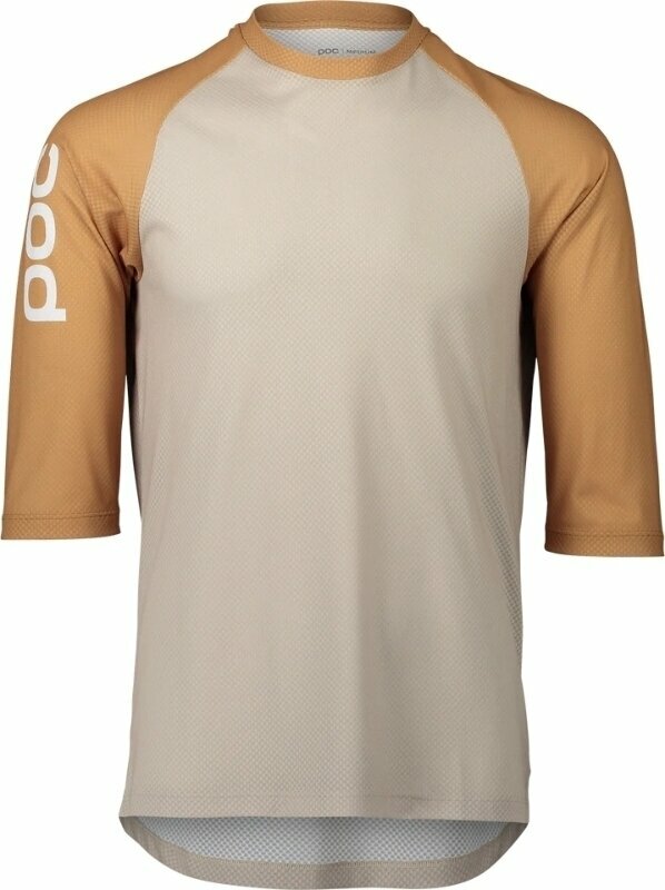 Cykeltrøje POC MTB Pure 3/4 Jersey Jersey Sandstone Beige/Aragointe Brown XL