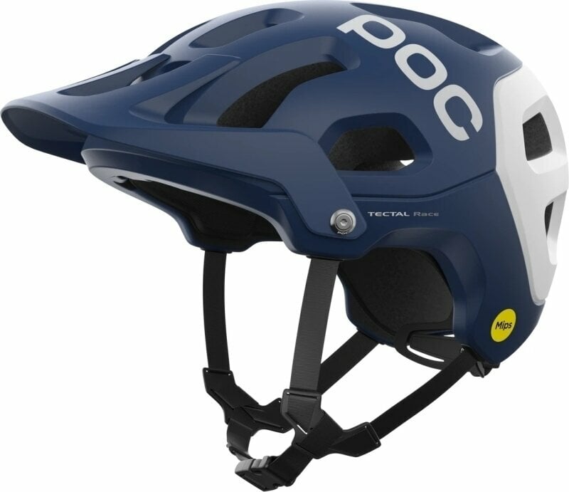 Bike Helmet POC Tectal Race MIPS Lead Blue/Hydrogen White Matt 55-58 Bike Helmet