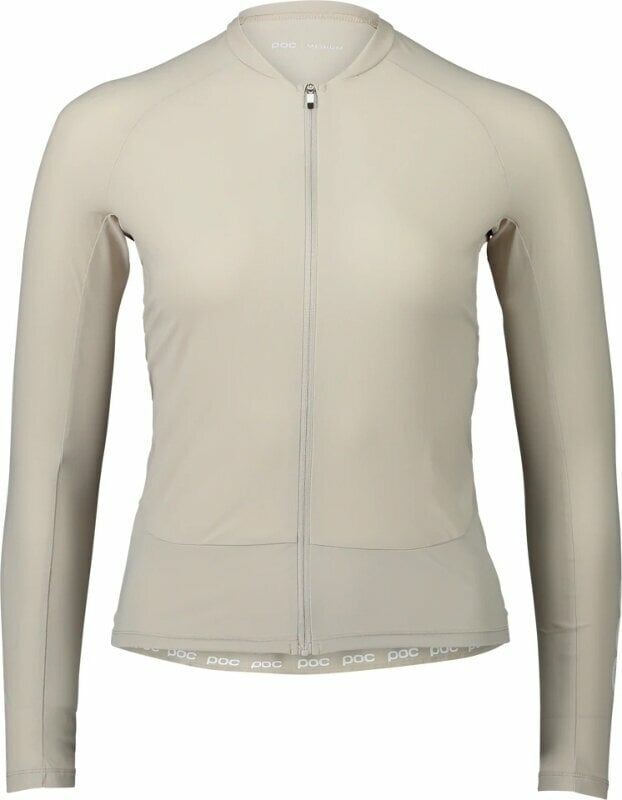 Odzież kolarska / koszulka POC Essential Road Women's LS Jersey Golf Sandstone Beige M