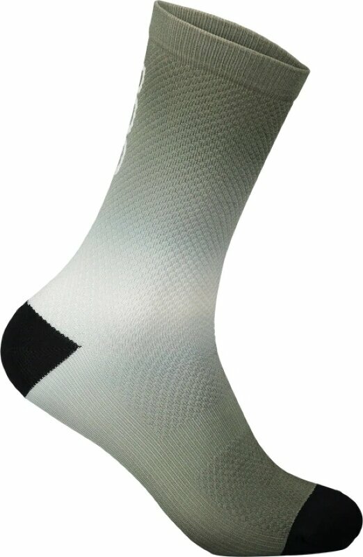 Cykelstrømper POC Essential Print Long Sock Epidote Green L Cykelstrømper