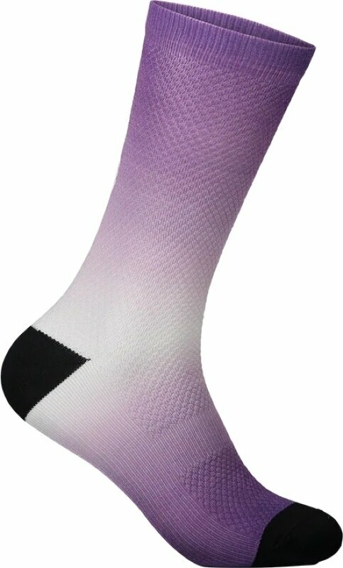 Cykelstrømper POC Essential Print Long Sock Sapphire Purple L Cykelstrømper