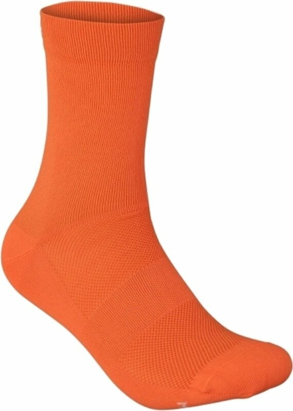 Cykelstrømper POC Fluo Sock Fluorescent Orange M Cykelstrømper
