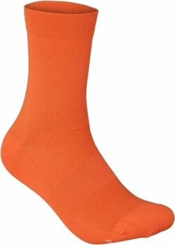 Cykelstrømper POC Fluo Sock Fluorescent Orange M Cykelstrømper - 1