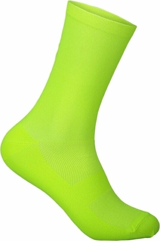 Cykelstrømper POC Fluo Sock Fluorescent Yellow/Green M Cykelstrømper