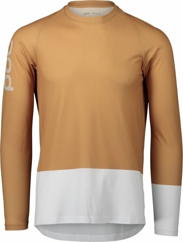 Jersey/T-Shirt POC MTB Pure LS Jersey Aragonite Brown/Hydrogen White L