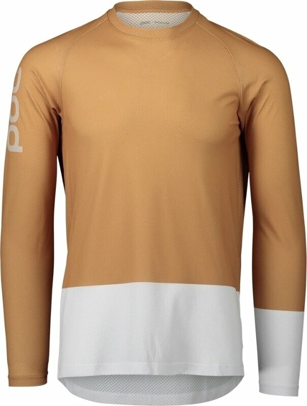 Cykeltrøje POC MTB Pure LS Jersey Jersey Aragonite Brown/Hydrogen White XL