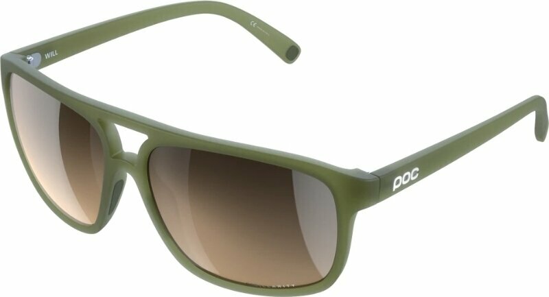 Livsstil briller POC Will Epidote Green Translucent/Clarity Trail Silver Livsstil briller
