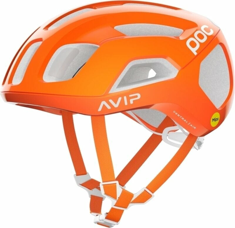 Capacete de bicicleta POC Ventral Air MIPS Fluorescent Orange 50-56 Capacete de bicicleta