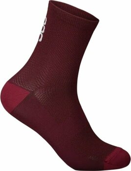 Meias de ciclismo POC Seize Short Sock Garnet Red S Meias de ciclismo - 1