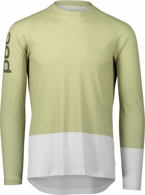 Cyklodres/ tričko POC MTB Pure LS Jersey Dres Prehnite Green/Hydrogen White S