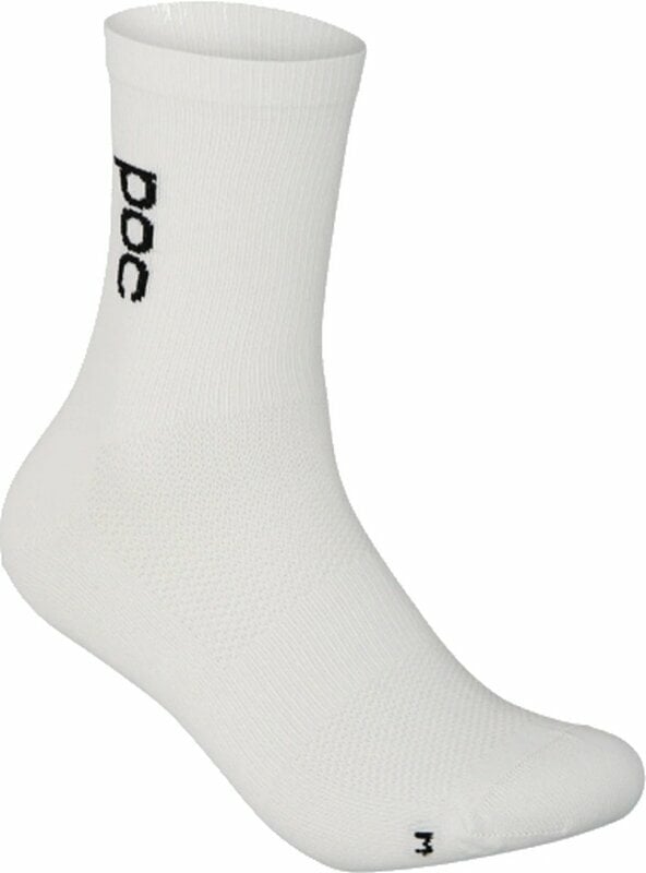 Kolesarske nogavice POC Soleus Lite Long Sock Hydrogen White L Kolesarske nogavice