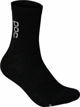 Cycling Socks POC Soleus Lite Long Sock Uranium Black S Cycling Socks - 1