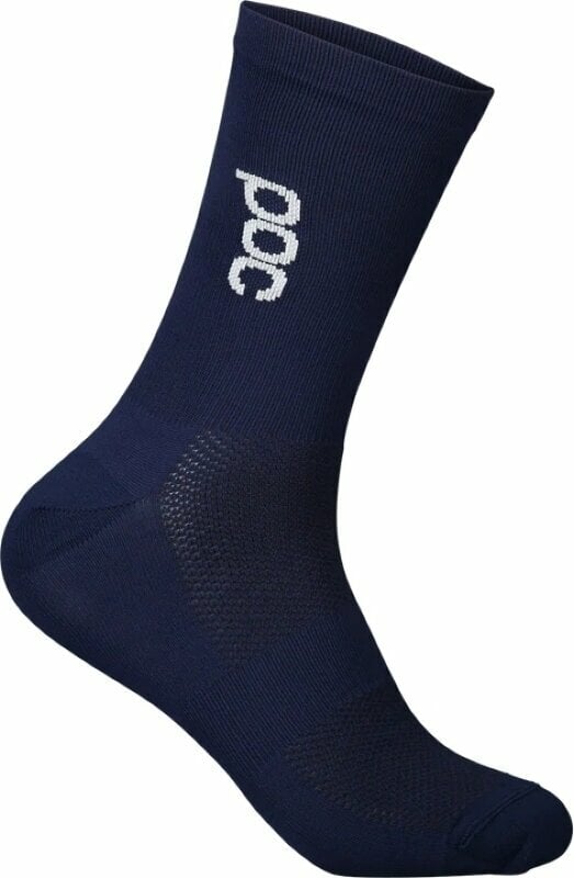 Cykelstrømper POC Soleus Lite Mid Sock Turmaline Navy S Cykelstrømper