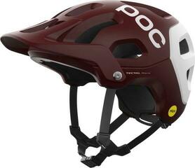 Casque de vélo POC Tectal Race MIPS NFC Garnet Red/Hydrogen White Matt