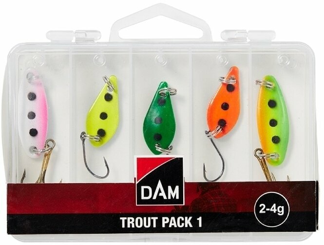 Colher rotativa DAM Trout Pack 1 Mixed 3 cm 2 - 4 g