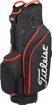 Golfbag Titleist Cart 14 Black/Black/Red Golfbag - 1