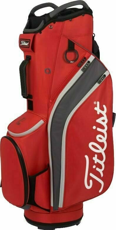 Saco de golfe Titleist Cart 14 Dark Red/Graphite/Grey Saco de golfe