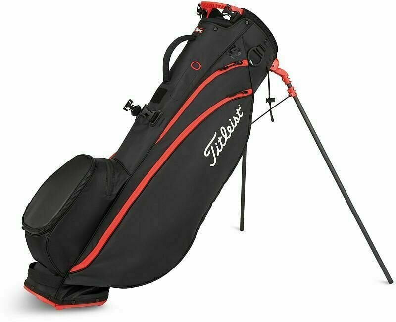 Чантa за голф Titleist Players 4 Carbon S Black/Black/Red Чантa за голф