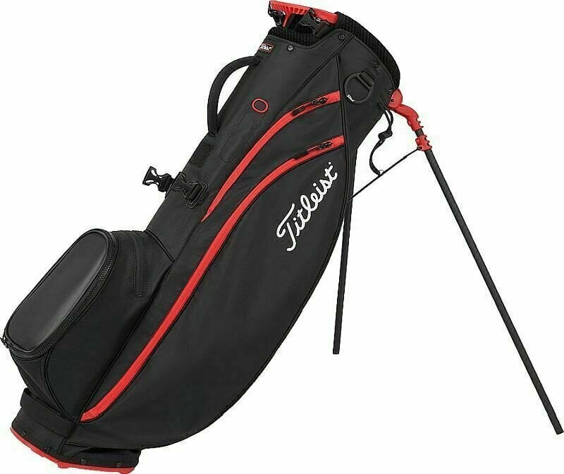 Golfbag Titleist Players 4 Carbon S Black/Black/Red Golfbag