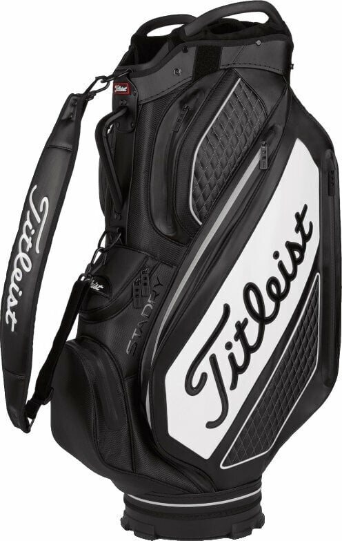 Golftaske Titleist Tour Series Premium StaDry Cart Black/White Golftaske