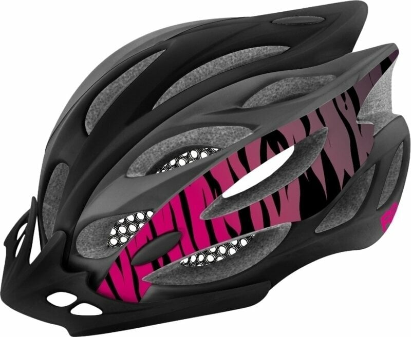 Cyklistická helma R2 Wind Helmet Black/Gray/Pink S Cyklistická helma