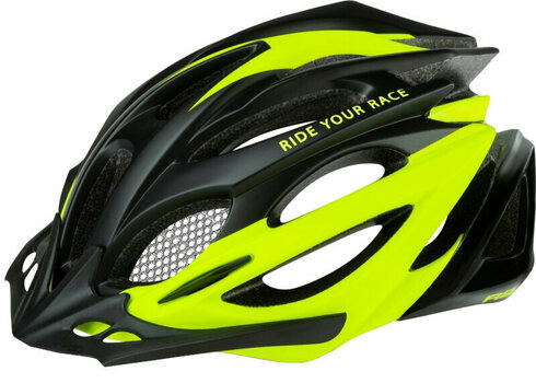Casco da ciclismo R2 Pro-Tec Helmet Black/Fluo Yellow M Casco da ciclismo - 1