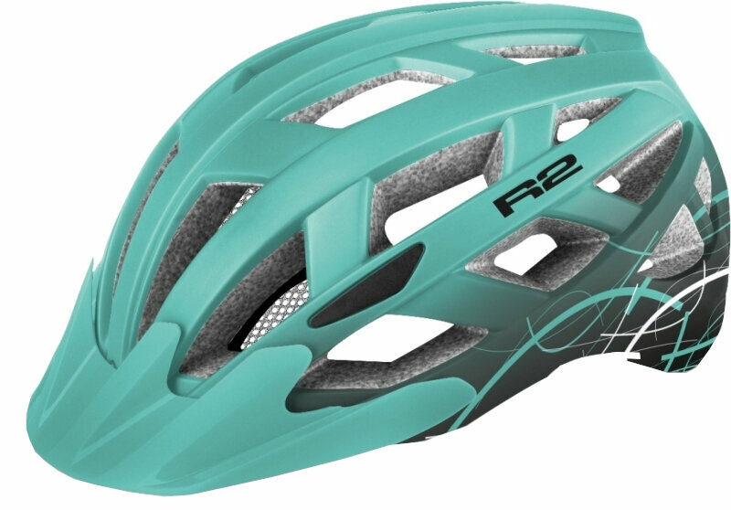 Cască bicicletă R2 Lumen Helmet Mint Blue/Black/White M Cască bicicletă