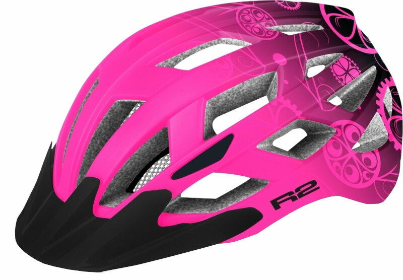 Capacete de ciclismo para crianças R2 Lumen Junior Helmet Pink/Black S Capacete de ciclismo para crianças