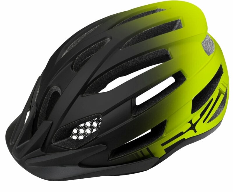 Capacete de bicicleta R2 Spirit Helmet Black/Neon Yellow L Capacete de bicicleta
